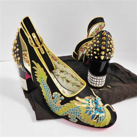 gucci casper dragon pumps|Gucci Heels for Women .